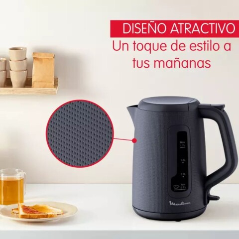 Hervidora Moulinex Morning 1.7 Litros Negro Hervidora Moulinex Morning 1.7 Litros Negro