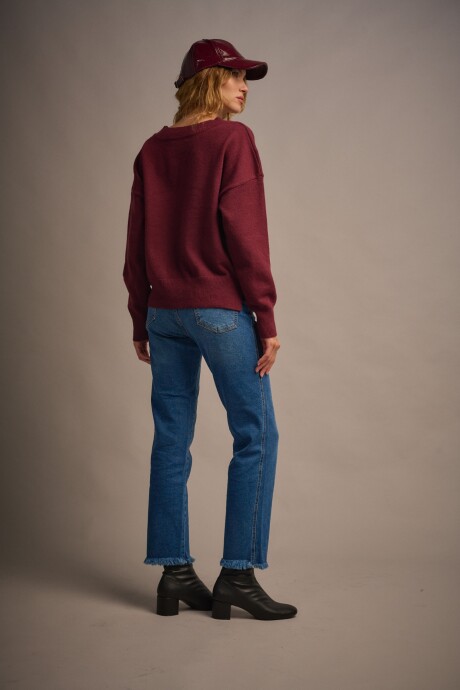 Sweater Liven Bordó