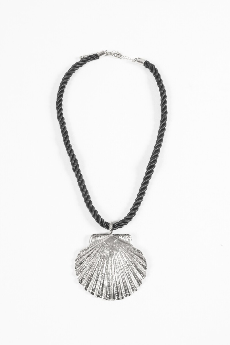 Collar cord dije mar plateado