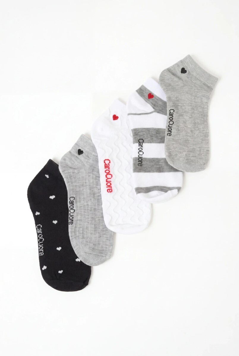 PACK X5 SOQUETE CELINA - Multicolor 
