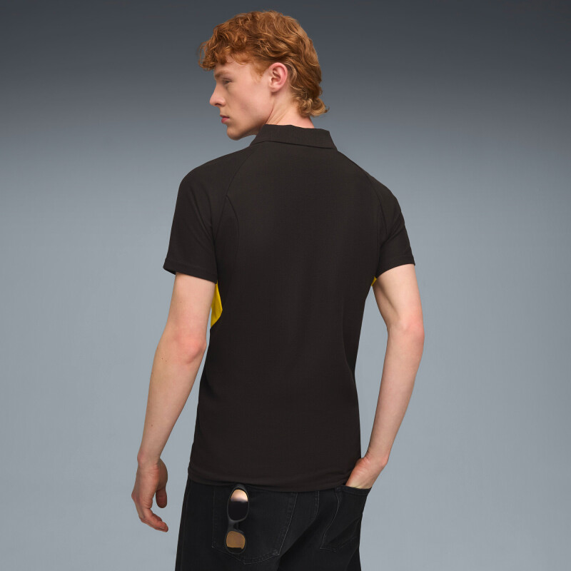 Polo Cap Evostripe de Hombre Negro