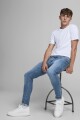 Jeans Skinny Spray-on Fit "tom" Blue Denim