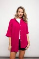 Camisa Celeste Rosa