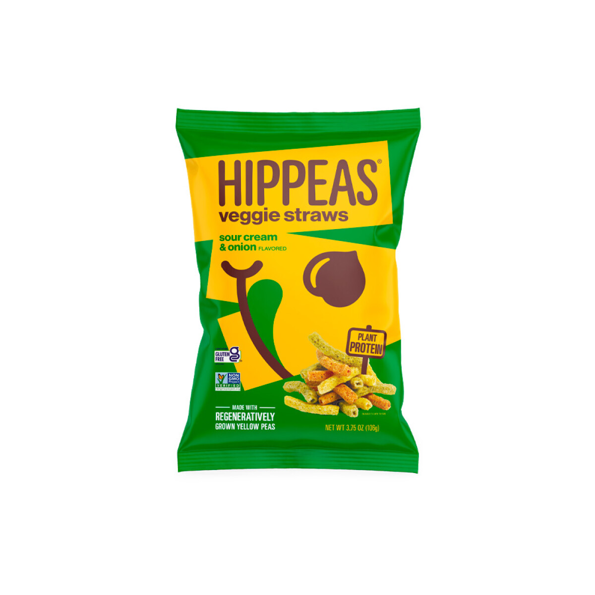 Straws sour cream & onion Hippeas 106g 