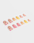 Nail Art It's giving... fresh start Uñas Postizas Con Diseño Frutas Almendradas - Combinacion Multicolor