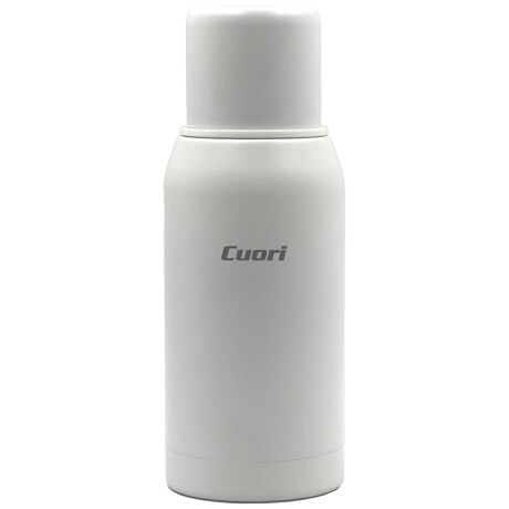Termo Cuori Botti 750ml de acero Inox con tapón cebador Blanco