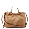 Satchel Handbag Sudney Dark Camel