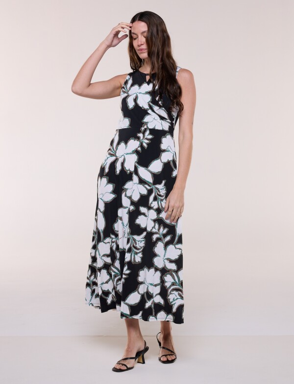 Vestido Floral NEGRO/MULTI