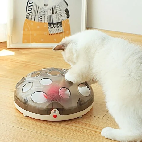 Juguete Eléctrico Interactivo Para Gato Recargable Magnético Pluma Juguete Eléctrico Interactivo Para Gato Recargable Magnético Pluma
