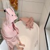 Toalla animales capucha XL conejo rosa