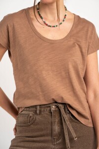 Remera Algodón Flame Mocha