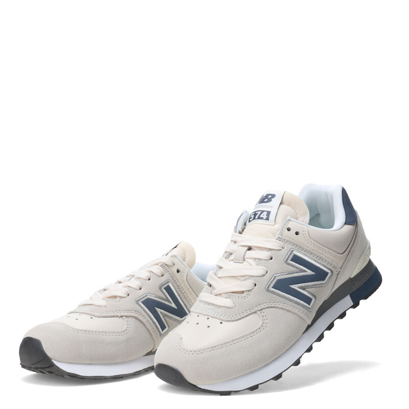 Championes Unisex New Balance 574 Beige - Azul Piedra
