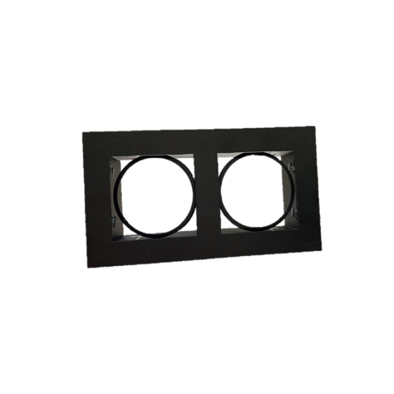 SPOT EMB 2 LUCES ''TETRIS'' NEGRO AR111 18X33 SPOT EMB 2 LUCES ''TETRIS'' NEGRO AR111 18X33