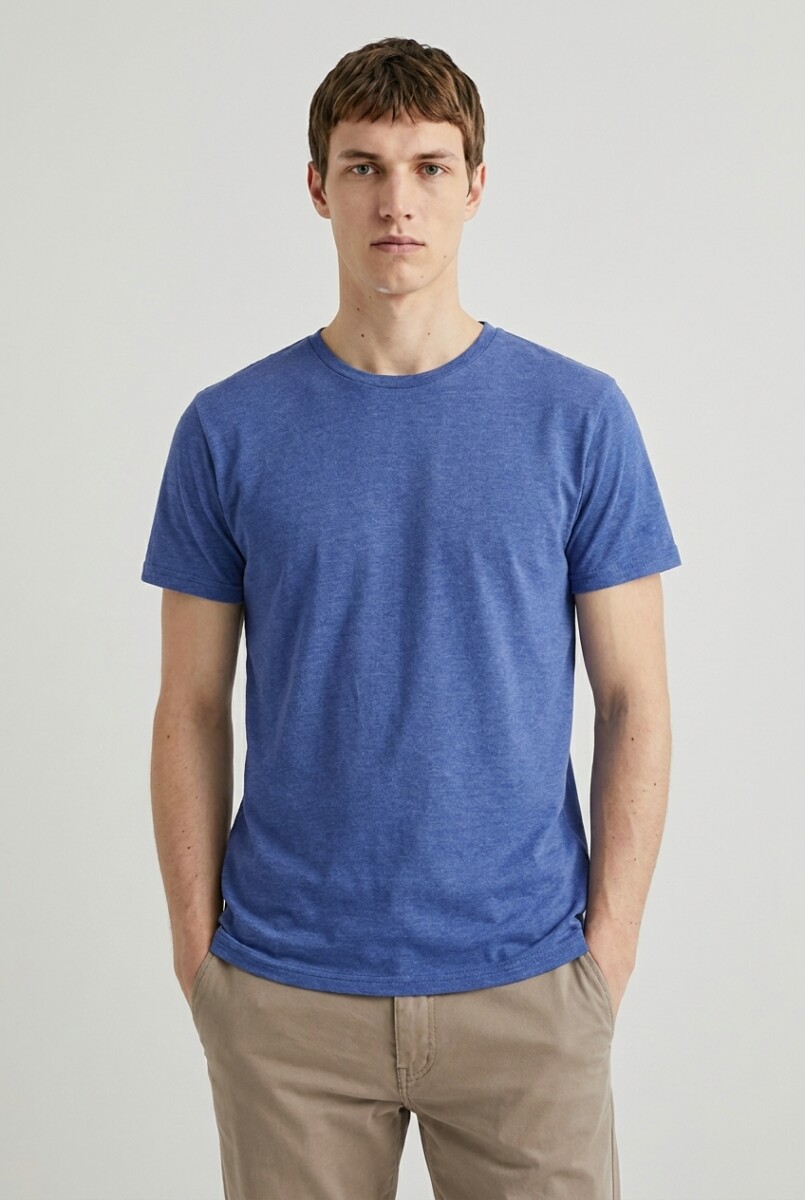 Remera cuello redondo ICONIC 150 - Azul marino 