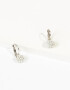 Aros Colgantes Cortos Con perlas Aros Colgantes Con Perlas - Plateado