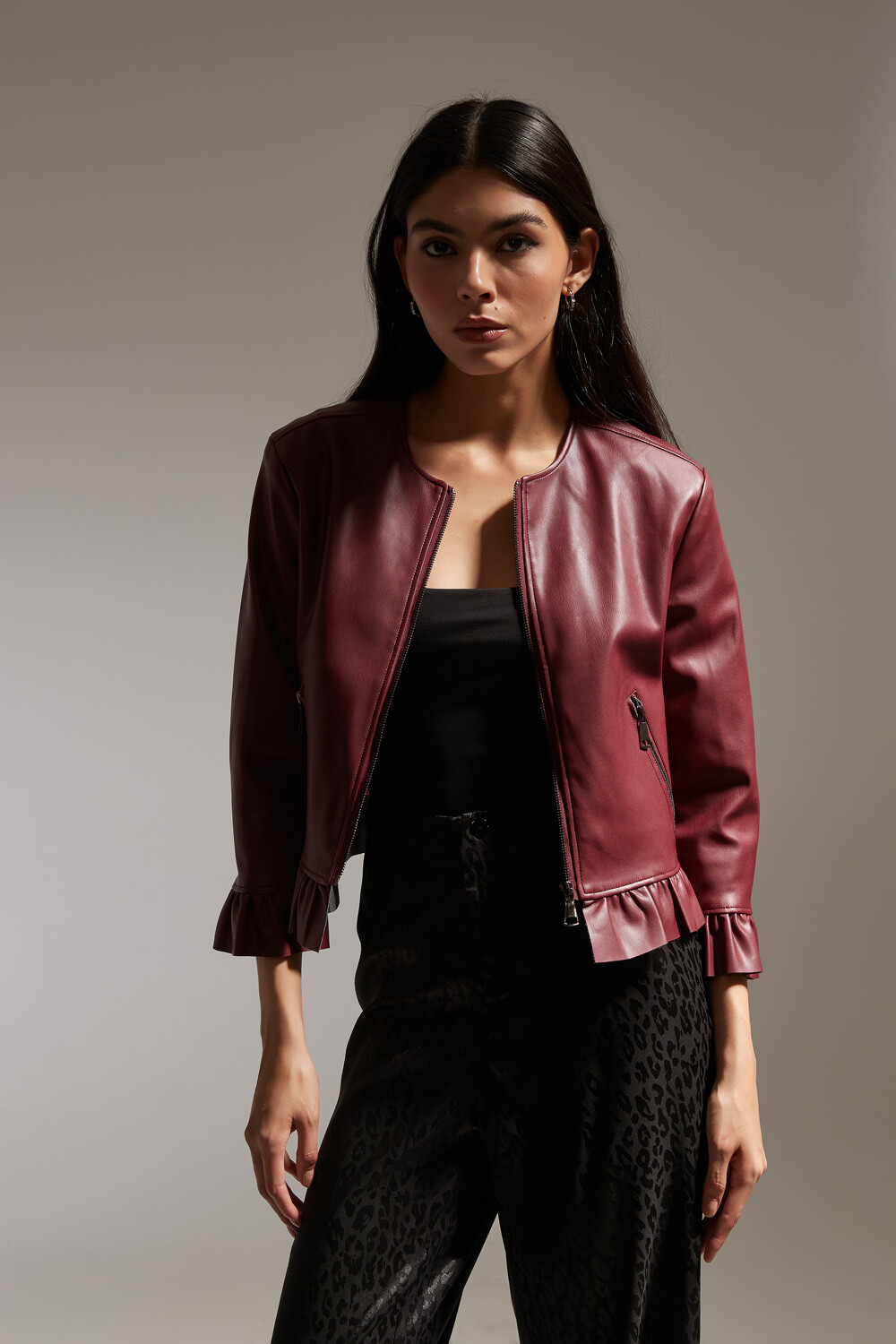 Campera Bertulia Bordeaux Oscuro