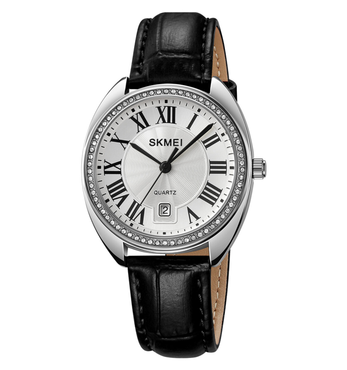 Reloj Skmei 2183SIBK Analógico Unisex Plateado con Correa Negra - Plateado 