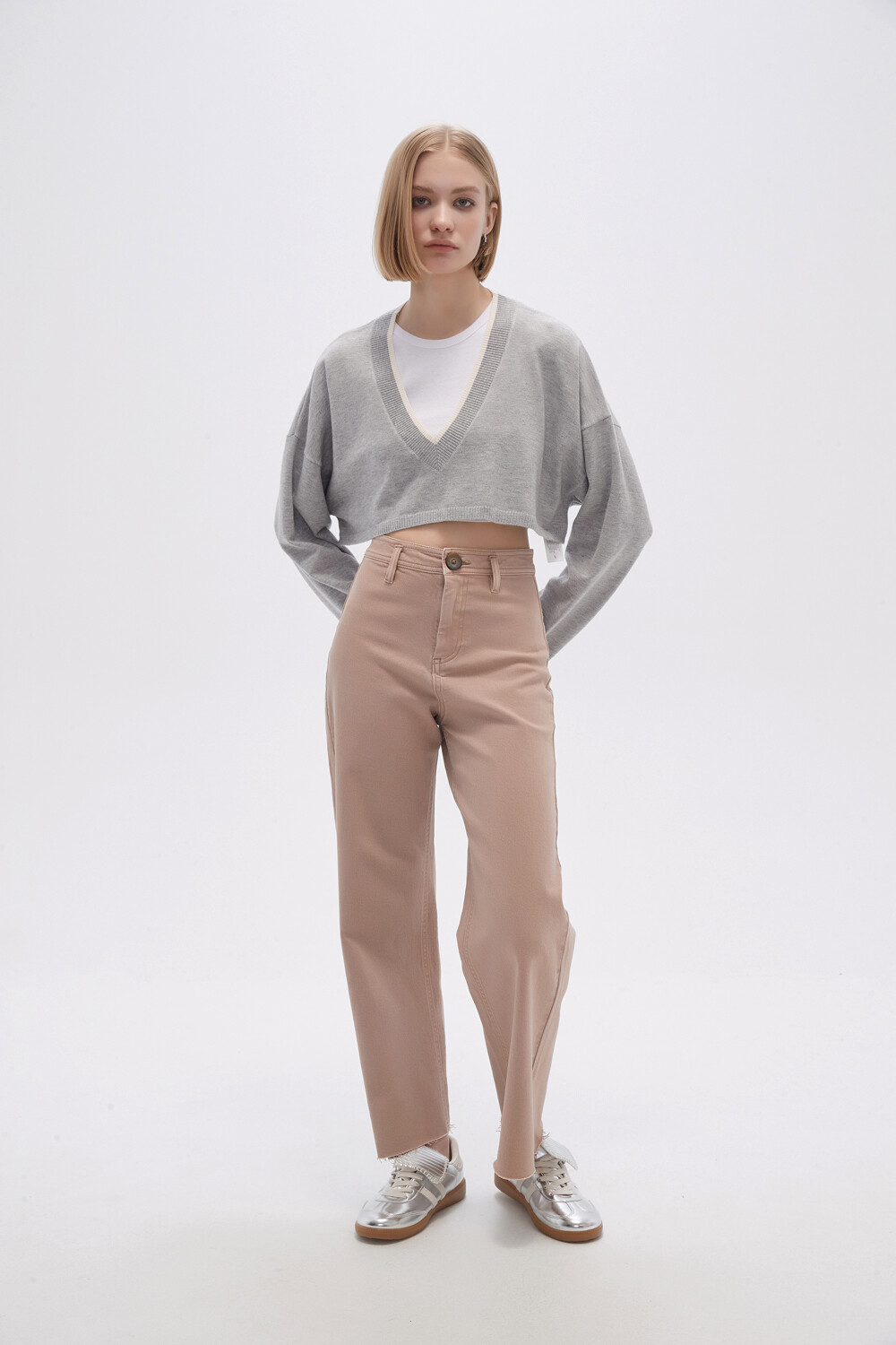Sweater Liny Gris Melange