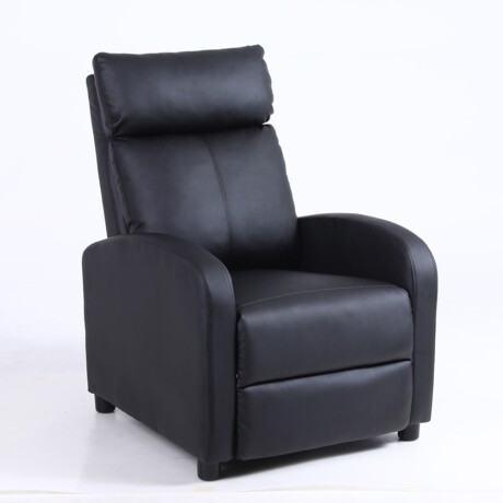 Sillon reclinable 1 cuerpo con masajeador y calefaccion Negro