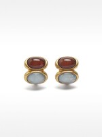 Pendientes Ovales Dobles multicolor