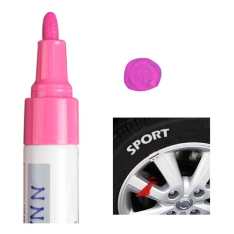 Marcador Para Cubiertas Rueda Permanente Unidad Auto Color Variante Rosa
