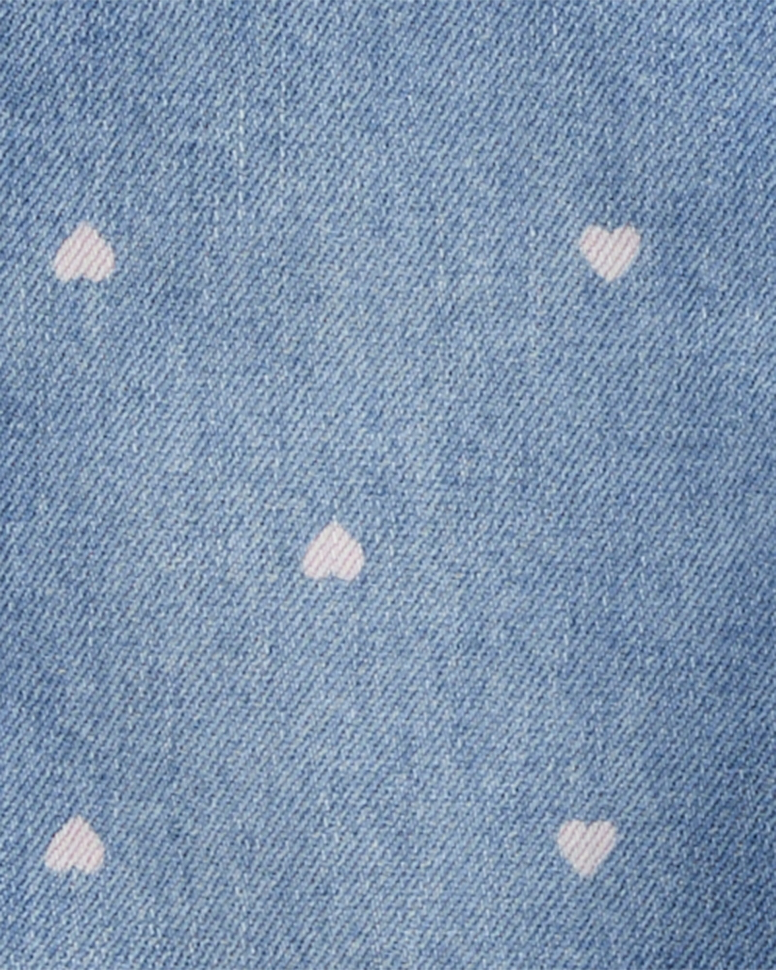 Enterito jean, diseño corazones Sin color