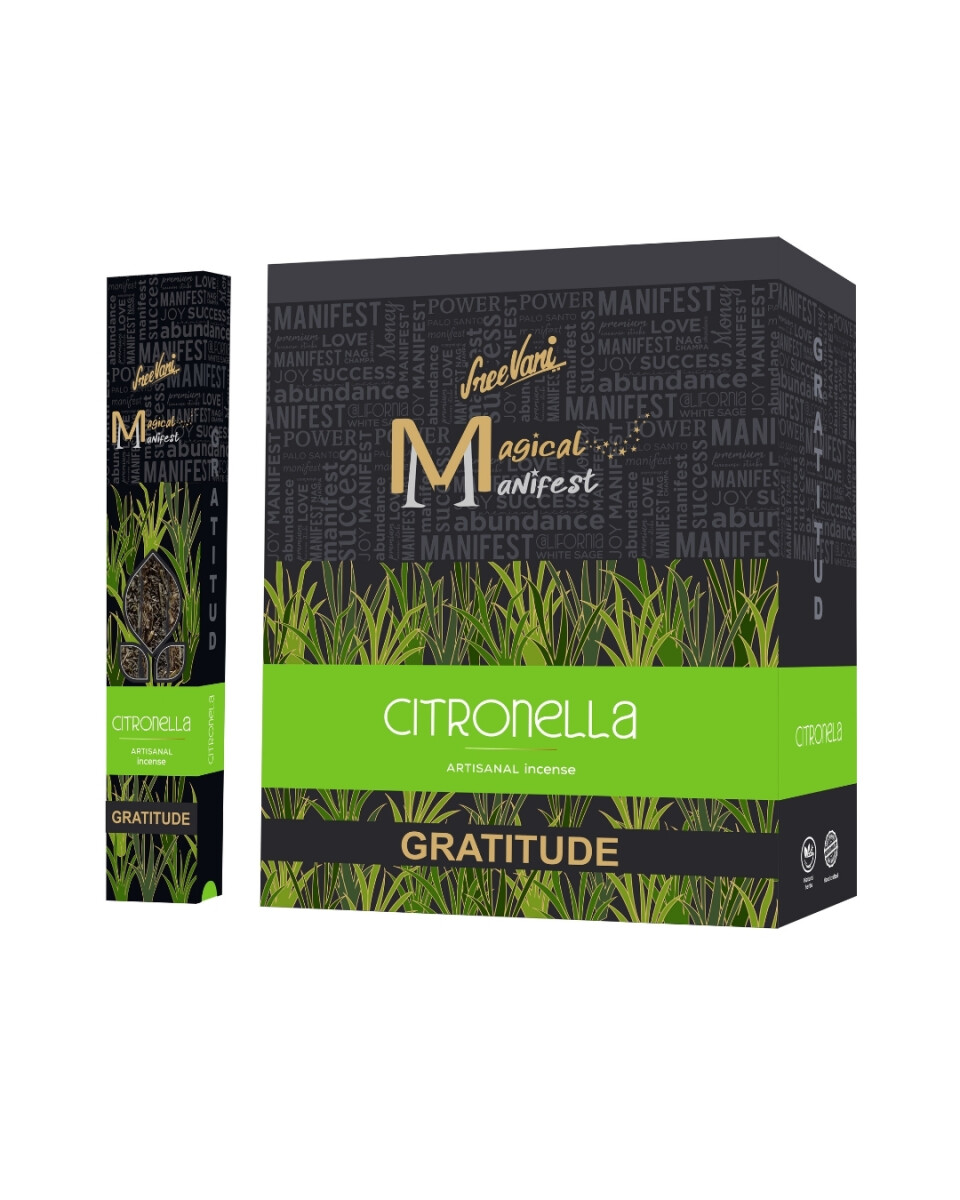 INCIENSO SREE VANI MANIFIESTO 30 GR X12 - Citronella 