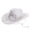 Sombrero Cowboy con Corona y Luces Blanco