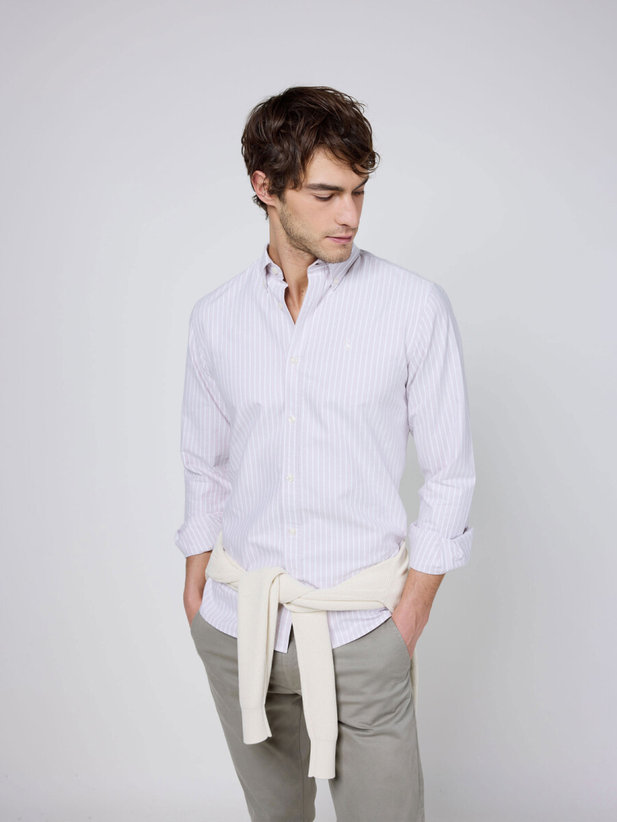 Camisa Oxford Butcher - Rosa 