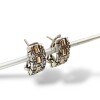 Caravanas Medio aro Zirconia-Plata y oro-Zirconia-CA5068 sinpiedra