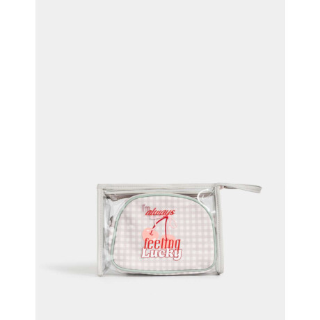 Set De Portacosméticos Estampado Escoces