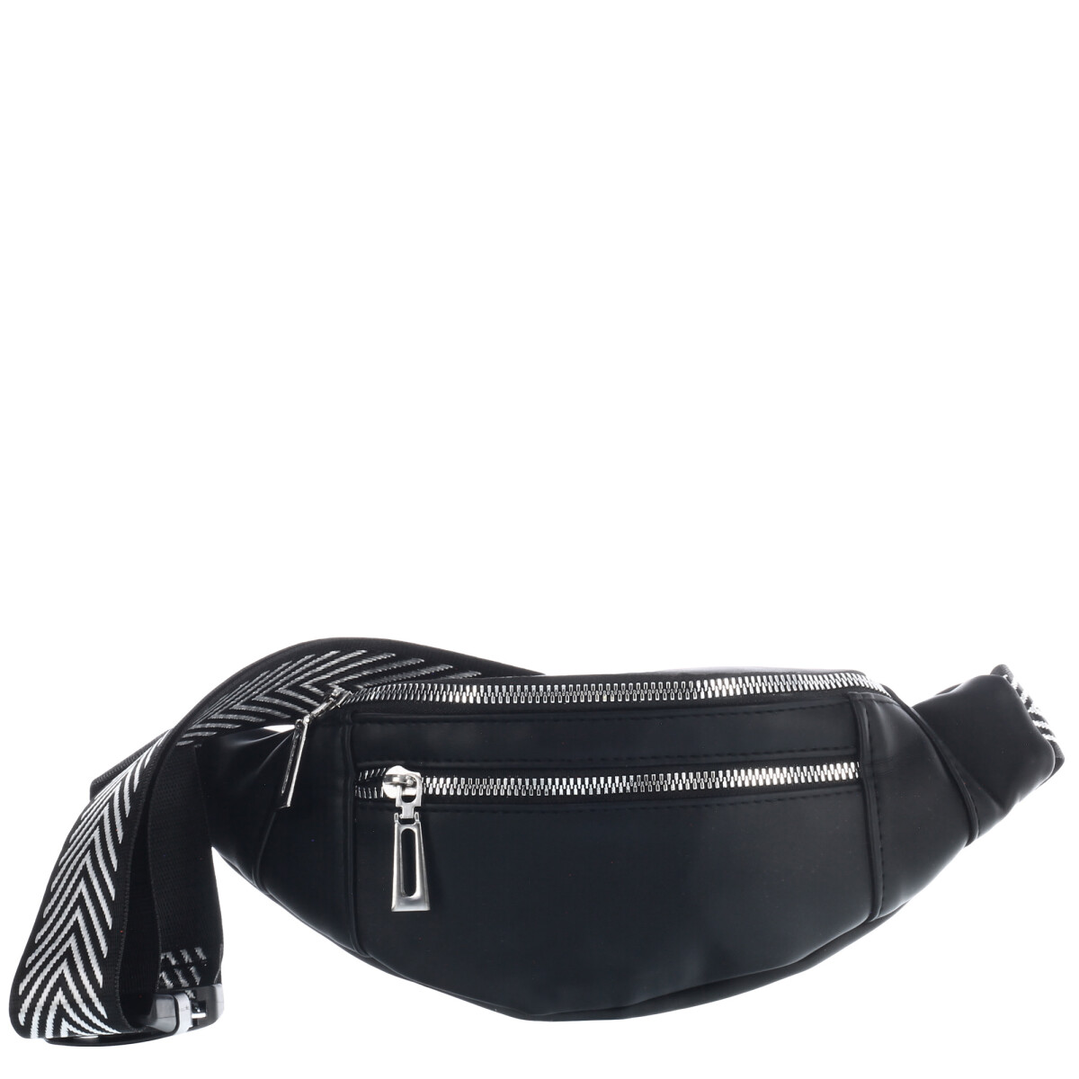 Riñonera Miss Carol con cinta - Negro 