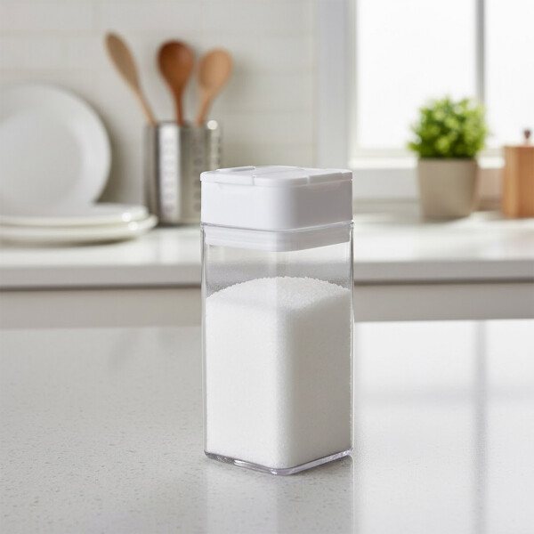 Especiero Salero Pimentero Magnético Frasco Contenedor Blanco S