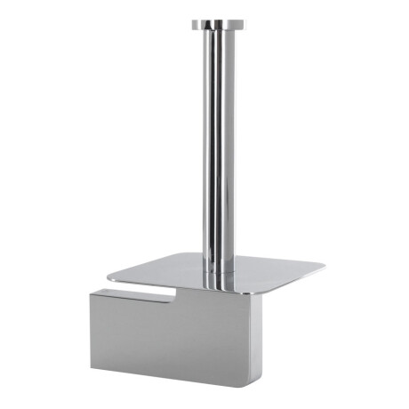 PORTAPAPEL RESERVA METAL ACCESORIO BAÑO BRILLO CROMO CROMO