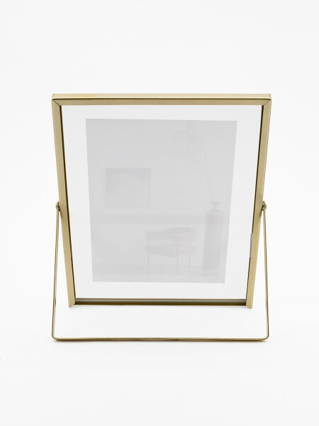 PORTARRETRATO METAL DORADO