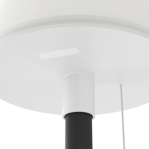 Lámpara de pie negro-blanco solar RGBWW IP54 EG3692