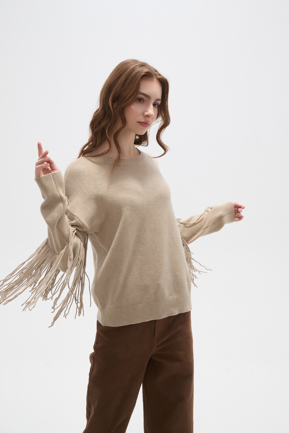 Sweater Devia Beige Melange