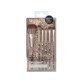 Set brochas sparkle 6pcs dorado