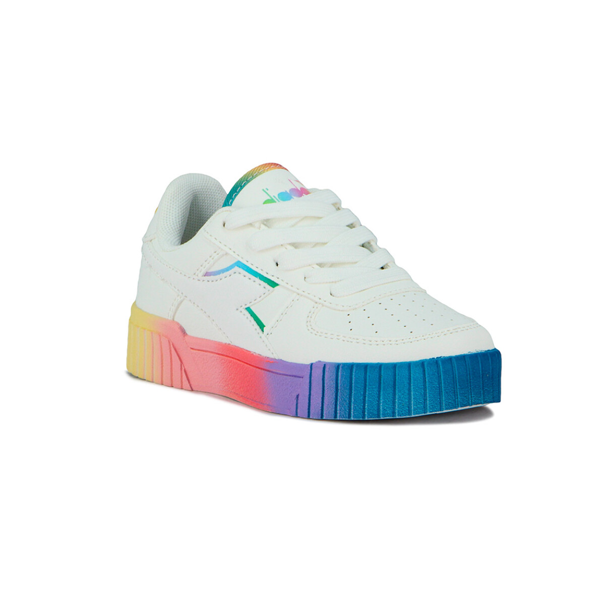 Diadora BAMPU Lifestyle Niños Blanco-Multicolor - Blanco-Multicolor 