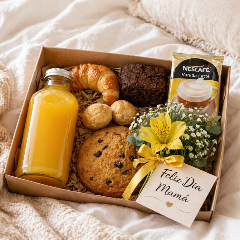 Desayuno Feliz Día Mamá con Flores Desayuno Feliz Día Mamá con Flores