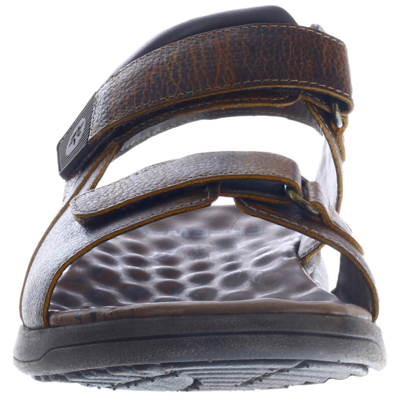 Sandalias de Hombre Freeway Casual c/Velcro Marrón