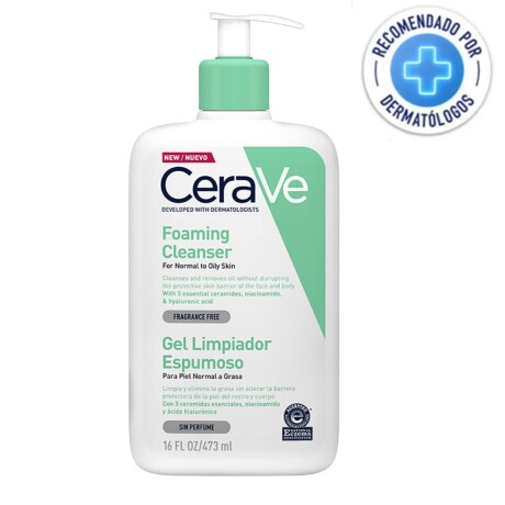 Gel limpiador espumoso de rostro y cuerpo CeraVe 473ml Gel limpiador espumoso de rostro y cuerpo CeraVe 473ml