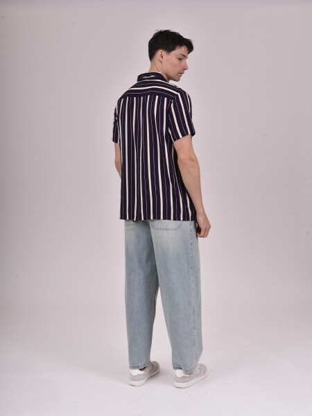 CAMISA RON AZUL OSCURO