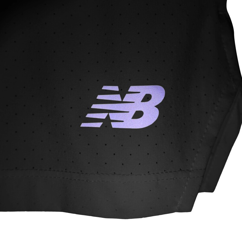 Short New Balance de Hombre - 5 INCH - MS41286BK BLACK