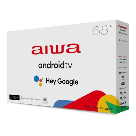 Smart Tv Aiwa 65'' Led 4k Google TV Comando De Voz Smart Tv Aiwa 65'' Led 4k Google TV Comando De Voz