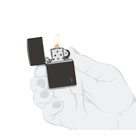Encendedor Zippo Negro C/diseño 0