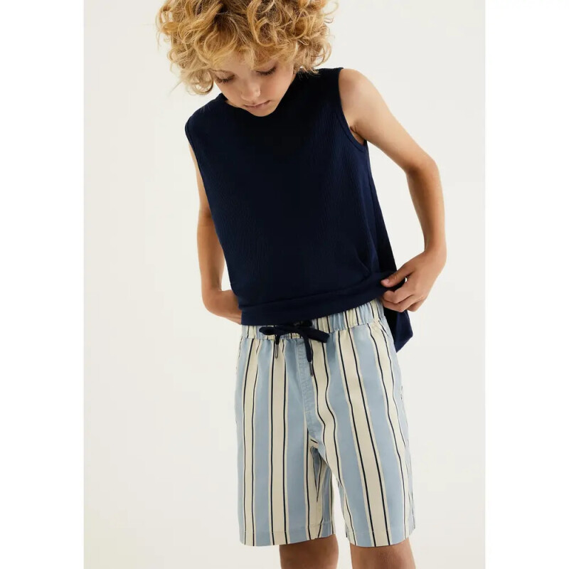 BERMUDA MASC AZUL CLARO