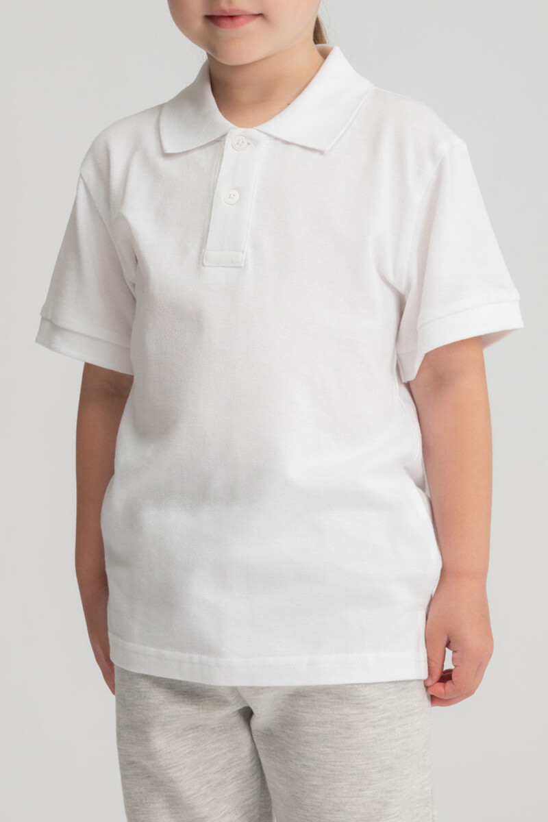 Camiseta polo manga corta Blanco