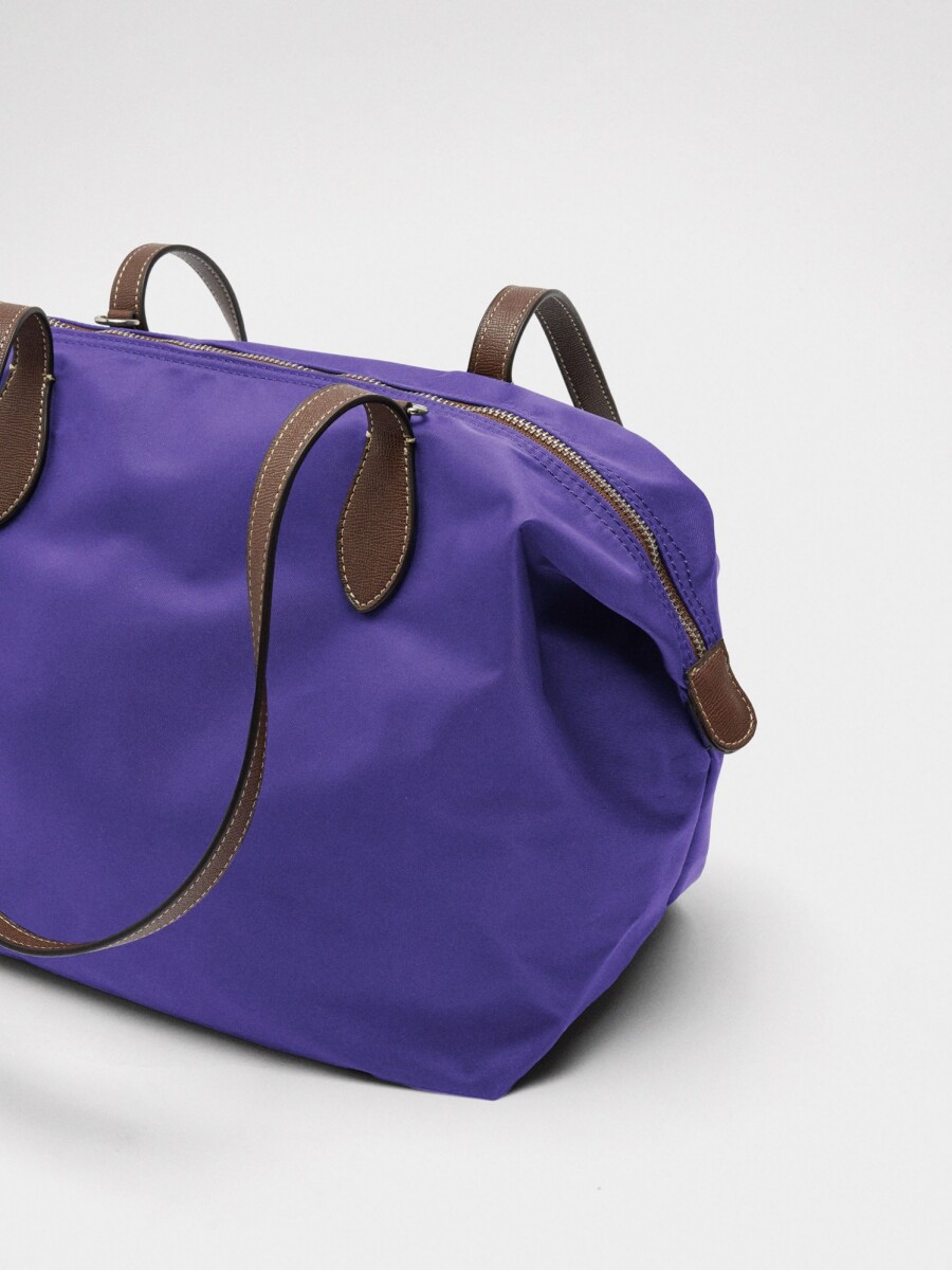 Bolso Shopper De Nylon violeta