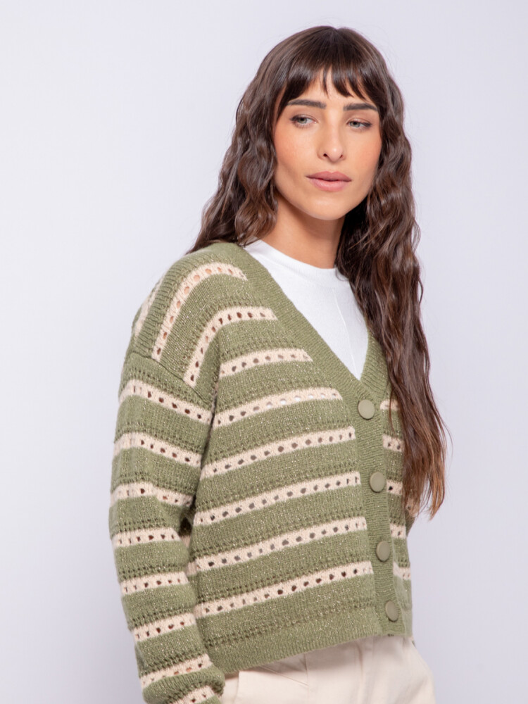 CARDIGAN CAPRI Verde Hierba